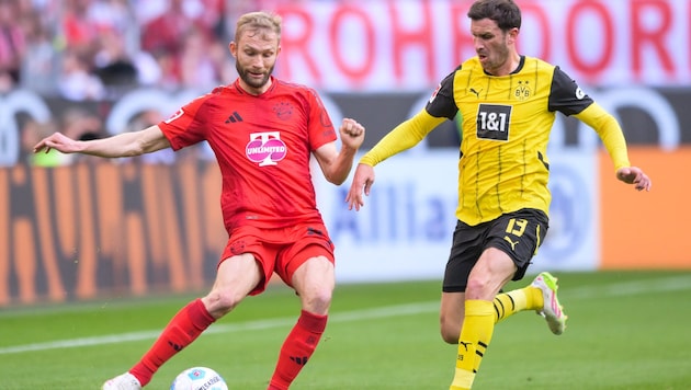 Konrad Laimer (li.) ist eine fixe Größe bei Bayern.