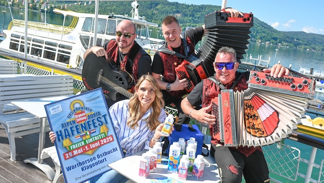 Die beliebte Band „Kärnt’n Gluat“ eröffnet am Donnerstag (erster Tag des Hafenfestes) um 15 Uhr den Konzertreigen. 