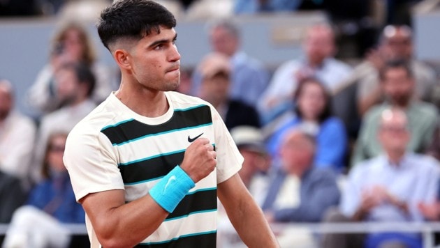 Carlos Alcaraz (Bild: EPA/CHRISTOPHE PETIT TESSON)