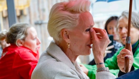 Brigitte Nielsen überkamen plötzlich die Gefühle. (Bild: Markus Tschepp)