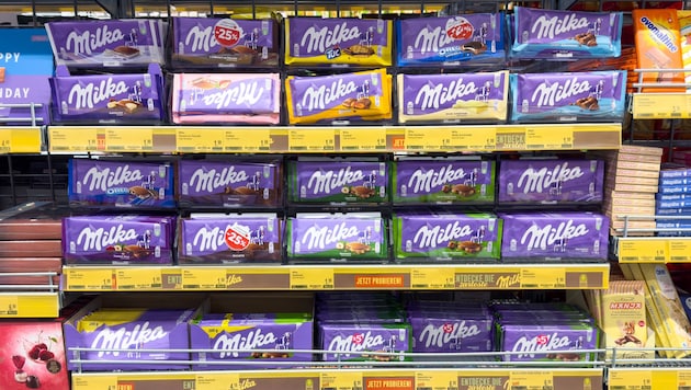Der Konzern Mondelez führt eine neue Milka-Schokoladengröße im Handel ein.