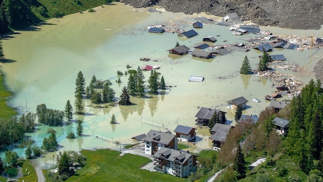In der Schweiz wurde das Dorf Blatten verschüttet.