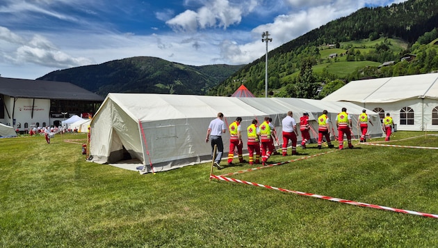 Am Donnerstag bauten die Landeseinheiten aus ganz Österreich ihre Zelte in Bad Kleinkirchheim auf.