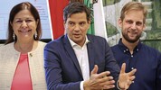 Von links: Doris Kampus (SPÖ), Hannes Amesbauer (FPÖ) und Alexander Melinz (KPÖ). 