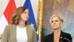 Dicke Luft zwischen den Ministerinnen Plakolm und Sporrer (Bild: SEPA Media)