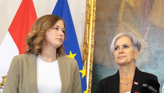 Dicke Luft zwischen den Ministerinnen Plakolm und Sporrer (Bild: SEPA Media)