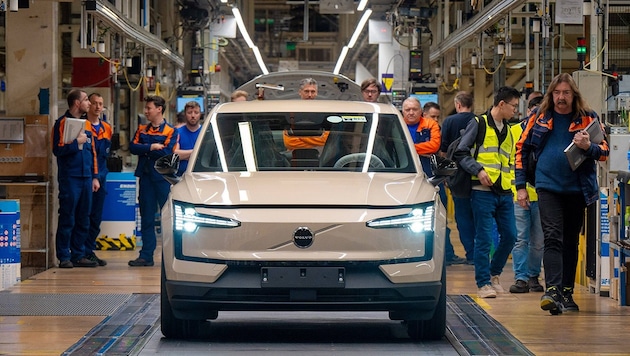 Der EX30 kommt für Europa nun aus dem Volvo-Werk in Gent.