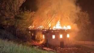 Das Haus stand beim Eintreffen in Vollbrand.