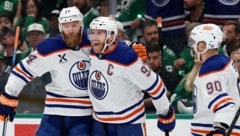 Jubel bei den Oilers, die sich gegen Dallas durchsetzten.
