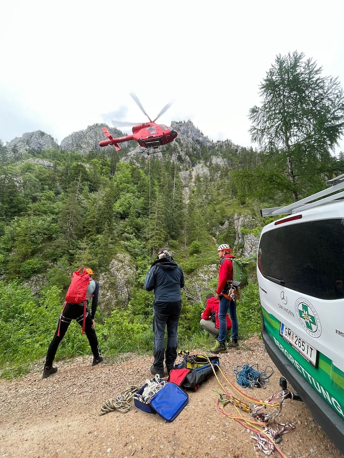 Die Gmundner Bergrettung war im Einsatz