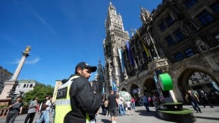 München rüstet sich für den Fanansturm beim Champions-League-Finale zwischen Paris Saint-Germain und Inter Mailand. (Bild: AP/Luca Bruno)
