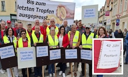 Von Austräger-Pensionisten über Gewerkschafter bis zu erzürnten Bürgern: Alle kamen sie zur Demo ...
