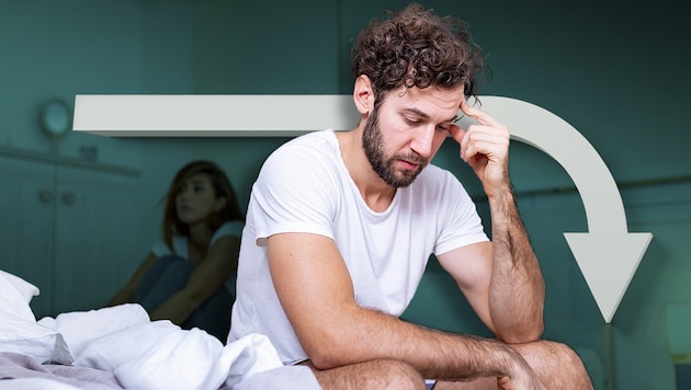 Mit zunehmenden Alter sinkt das männliche Sexualhormon Testosteron.