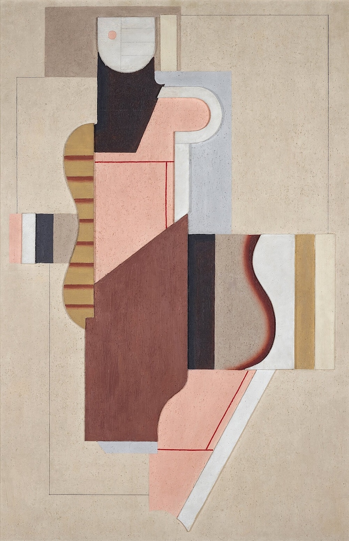 Willi Baumeister, „Wandbild Schwarz-rosa“ (1923/29)