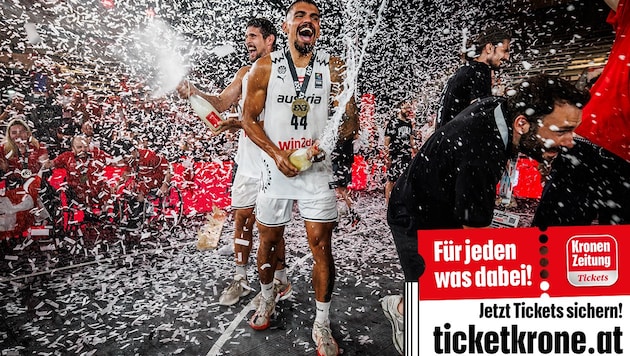 Doppelter Jubel für Österreich! Bei der EM inWien holten unsere 3x3-Basketballer letztes Jahr zweimal Gold.