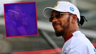 Lewis Hamilton wurde im Nachtclub mit Violetta Bert erwischt.  (Bild: Krone KREATIV/GEPA pictures, glomex)
