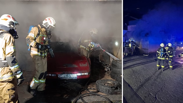 Die Feuerwehr war rasch zur Stelle und konnte den Brand löschen.