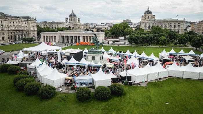 Der Heldenplatz wird heute, Samstag, noch einmal bis 22 Uhr zur Bühne für Oberösterreich.