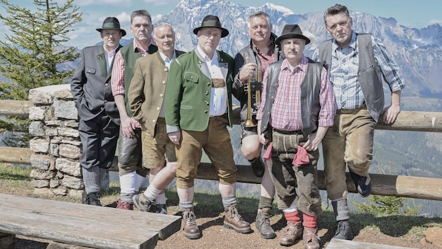 Die AlpenRebellen: Christian und Kurt Kaindlbauer, Armand Beran, Manfred Mulej, Manfred Priversek, Willi Taxacher und der „Neue“ Alfred Prasch