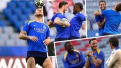 Marko Arnautovic erwies sich beim Abschlusstraining in München in Bestform.