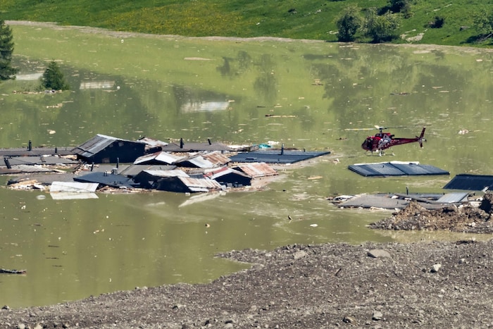 So sah es im Mai 2025 in Blatten aus, dort kam es tatsächlich zu einem Bergsturz.