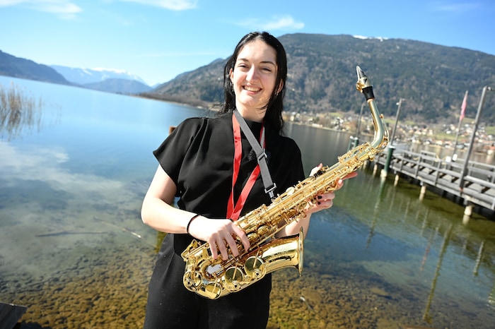 Ramona Angerer (Saxofon) tritt auch in Wien an. 