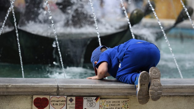 Brunnen laden an heißen Sommertagen zur Abkühlung ein