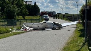 Die Trümmer waren viele Meter weit im dicht bebauten Siedlungsgebiet verstreut.