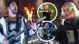Linkin Park traten vor dem Champions-League-Finale in der Allianz Arena auf.