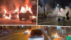 Das unschöne Ende einer für die Stadt an sich schönen Nacht: Paris brannte.