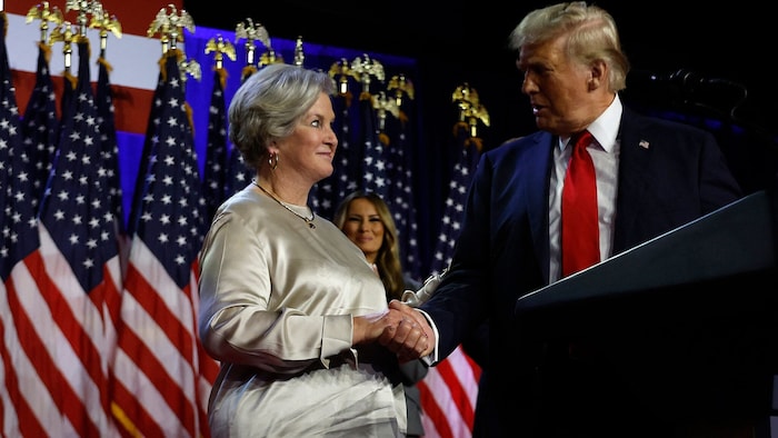 Susie Wiles und Donald Trump: Die Stabschefin hat auch den Wahlkampf des US-Präsidenten ...