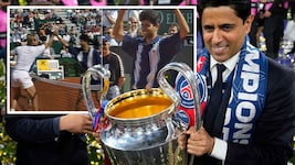 Nasser Al-Khelaifi darf einen großen Pokal stemmen – vor fast 30 Jahren war er davon weit ...