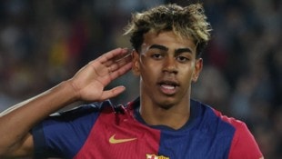 109 erfolgreiche Dribblings – Damit war Lamine Yamal die Nummer 1 in der Champions-League-Saison. (Bild: AFP/LLUIS GENE)