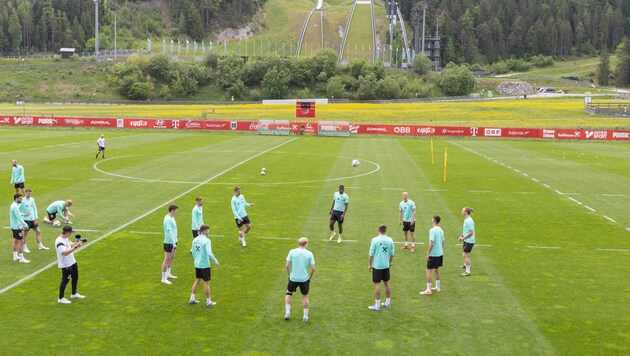 Training im Schatten der Olympiaschanzen