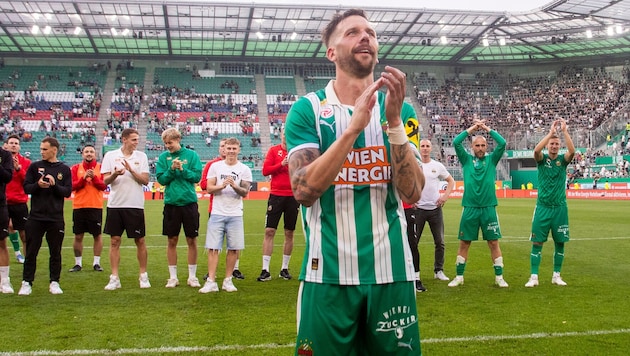 Guido Burgstaller verabschiedete sich mit einem Tor und einer Vorlage.