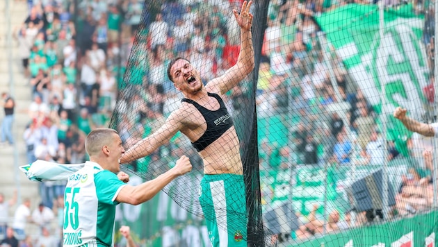 Ercan Kara sorgte in der 95. Minute für Rapids Erlösung.