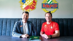 Thomas Sageder (re.) wird Co-Trainer bei Rapid (Bild: SK Rapid | Widner)