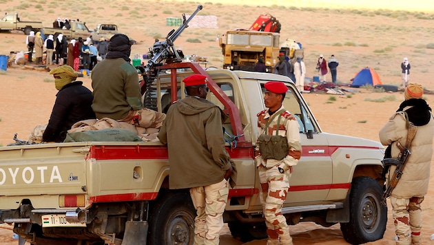 Archivbild aus dem Jahr 2020: Nigrische Sicherheitskräfte in Agadez