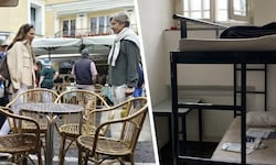 Am Wochenende war Grasser mit seiner Frau Fiona noch auf Capri shoppen (li.), heute, Montag, ...
