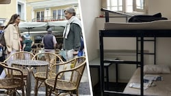 Am Wochenende war Grasser mit seiner Frau Fiona noch auf Capri shoppen (li.), heute, Montag, ...