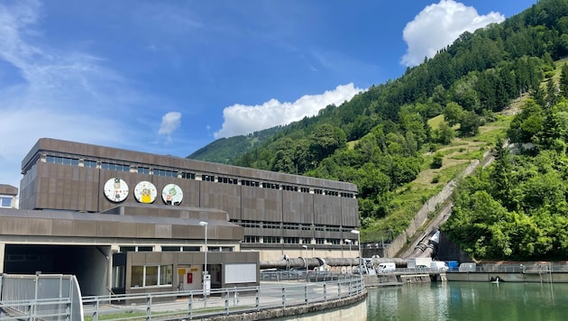 Das Kraftwerkshaus der Malta Hauptstufe in Rottau im Mölltal