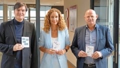 V. li.: Projektleiter Andreas Exenberger (Uni Innsbruck), LR Eva Pawlata (SPÖ) und Hannes ...