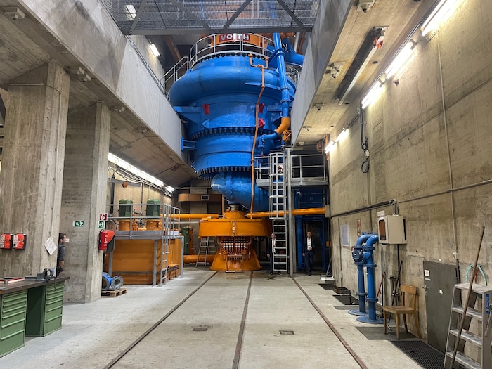Eine der erneuerten Pumpen in der Rottau