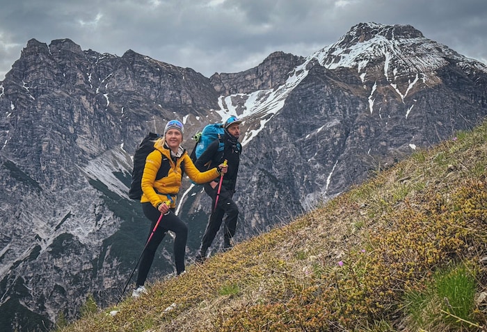 Regelmäßig zieht es die beiden in die Bergwelt ... 