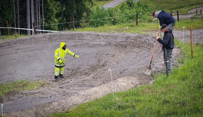 Die Strecke wurde für die weltbesten Athleten vorbereitet. 