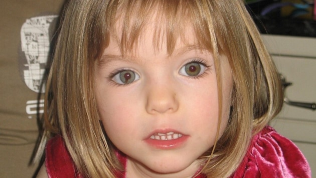 Ein Bild der dreijährigen Maddie McCann, die 2007 in Portugal verschwand. 