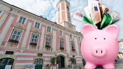 In St. Pölten muss kräftig gespart werden. (Bild: Krone KREATIV/APA/HELMUT FOHRINGER stock.adobe.com)