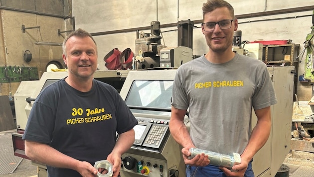 Familiär: Chef Gerhard Picher und Facharbeiter Ralf Zwickelstorfer