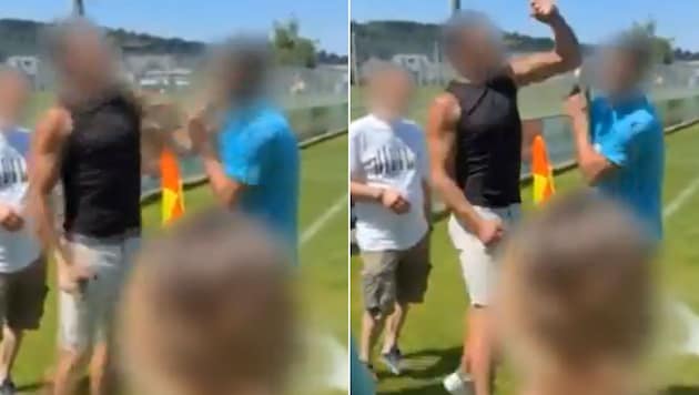 Unschöne Szenen in der Schweiz: Ein Vater rastet völlig aus und schlägt den Schiri.