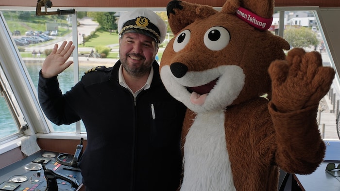 Mit Kapitän Mario fuhren wir auf der MS Klagenfurt über den wunderschönen Wörthersee.